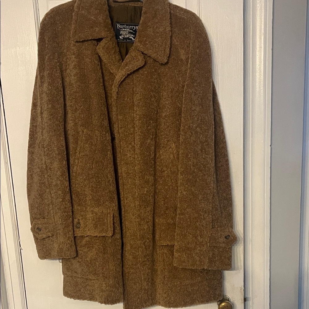 Burberry Mens Vintage Teddy Coat. XL